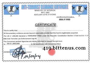 Anti Terrorism Certificate Telegraph